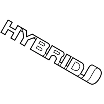 Emblem Toyota RAV4 IV Hybrid Skjerm