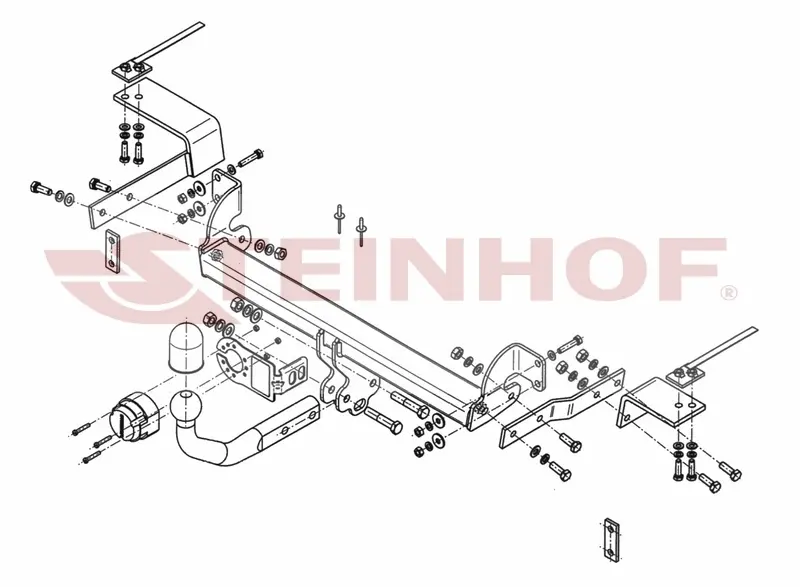 Tilhengerfeste Fiat 500 Cabrio (2007-) – fastmontert | Steinhof