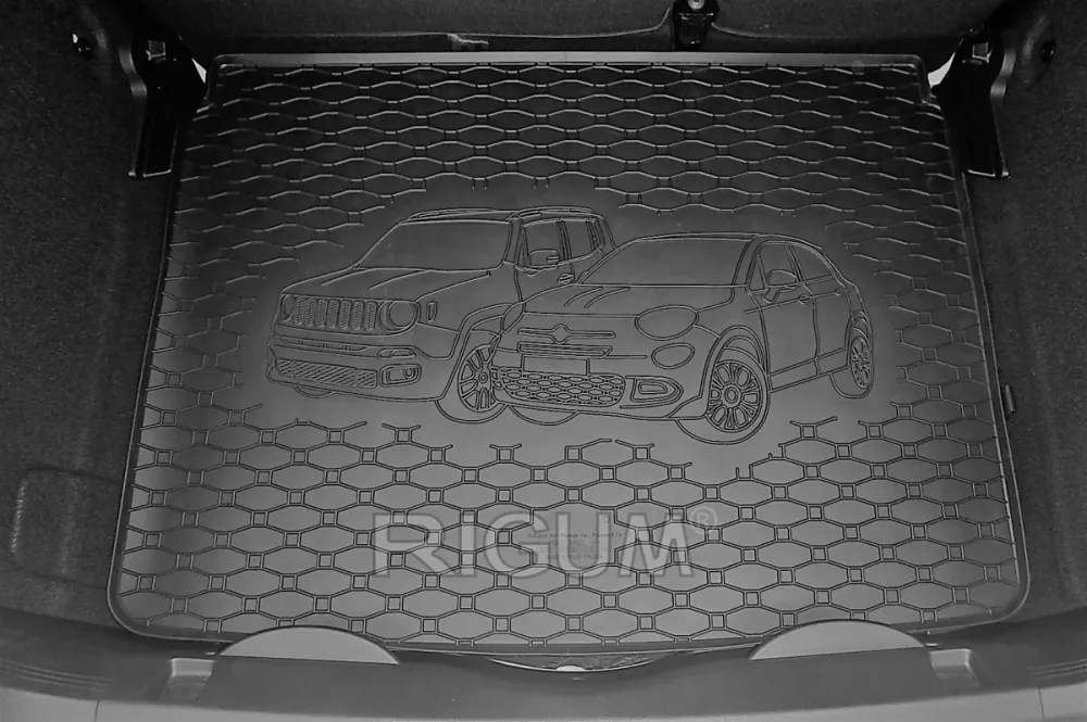 Bagasjeromsmatte Fiat 500X (2014-2024) – Luktfrie Gummi | Rigum