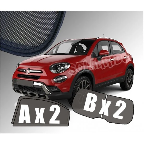 Solskjerm Fiat 500X (2014-2024) (4 stk)