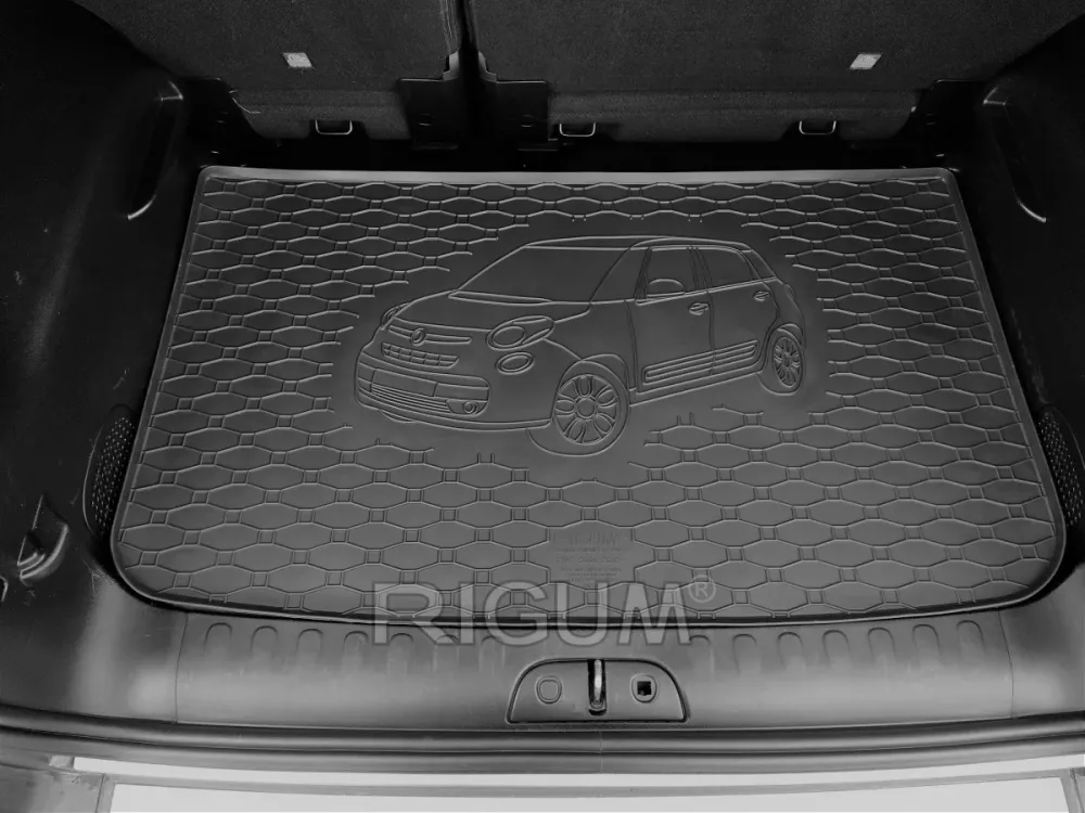 Bagasjeromsmatte Fiat 500L (2012-2022) – Luktfrie Gummi | Rigum