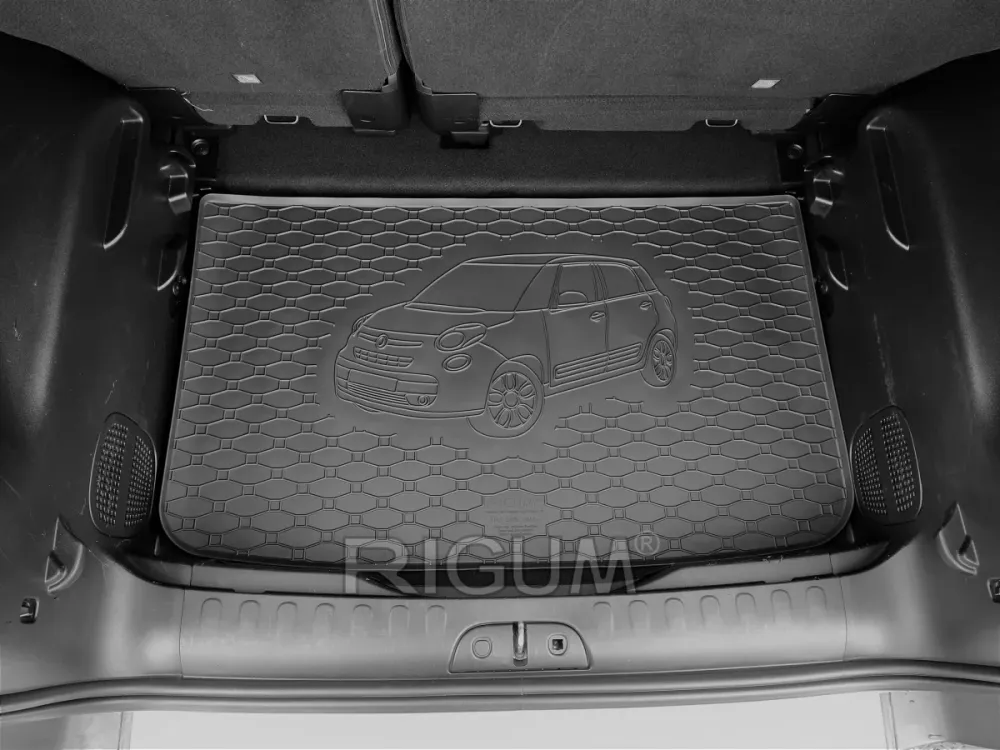 Bagasjeromsmatte Fiat 500L (2012-2022) – Luktfrie Gummi | Rigum
