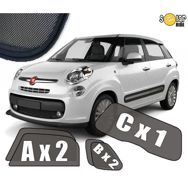 Solskjerm Fiat 500L (2012-2022) (5 stk)