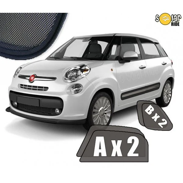 Solskjerm Fiat 500L (2012-2022) (4 stk)