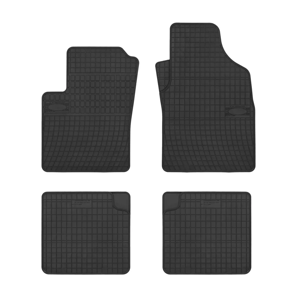 Gulvmatter Fiat Panda II (2003-2011) – med sidekant på 1 cm | Frogum