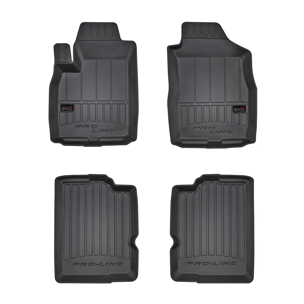 Gulvmatter Fiat Panda II (2003-2011) – 3D Premium med sidekant | Frogum