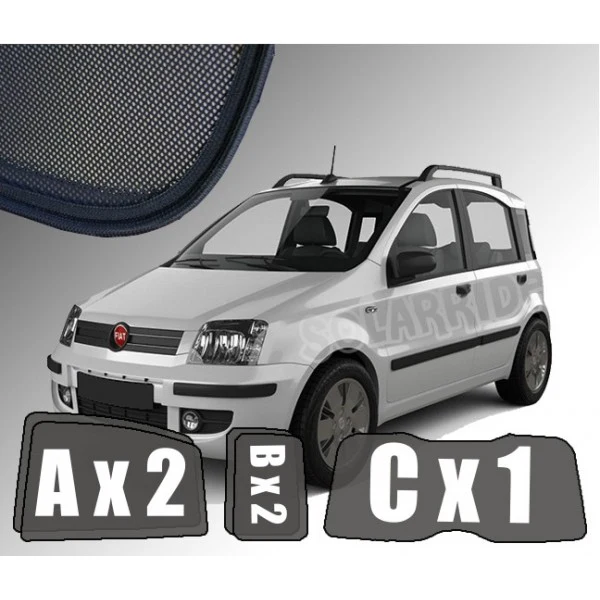 Solskjerm Fiat Panda II (2003-2011) (5 stk)