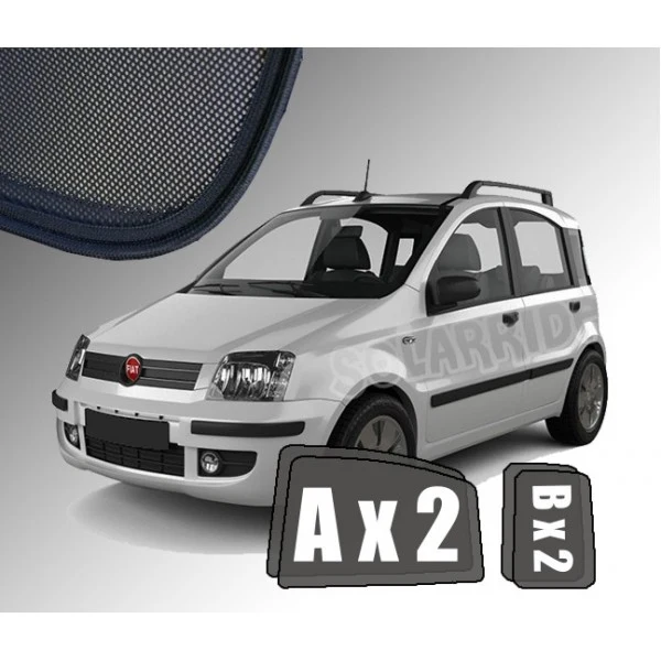 Solskjerm Fiat Panda II (2003-2011) (4 stk)