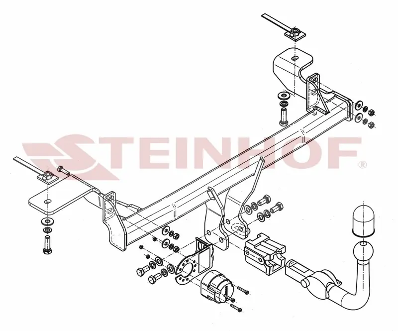 Tilhengerfeste Fiat Panda II 4x4 (4WD) (2004-2011) – avtagbart | Steinhof