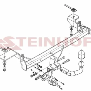 Tilhengerfeste Fiat Panda II 4x4 (4WD) (2004-2011) – fastmontert | Steinhof