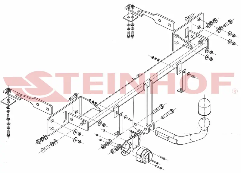 Tilhengerfeste Fiat Panda III 4x4 (4WD) (inkl. Van) (eksl. Cross) (2012-) – fastmontert | Steinhof