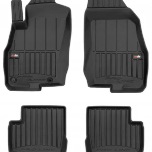 Gulvmatter Fiat Punto Evo Hatchback (2005-2018) – 3D Premium med sidekant | Frogum