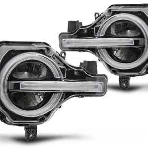 Frontlykter Ford Bronco 21–24 svart Full LED DRL – LPFOD3