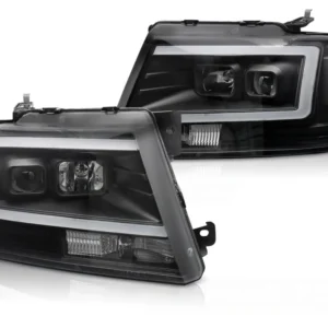 Frontlykter Ford F150 (2004–2008) Tube LED Svart - LPFOB0