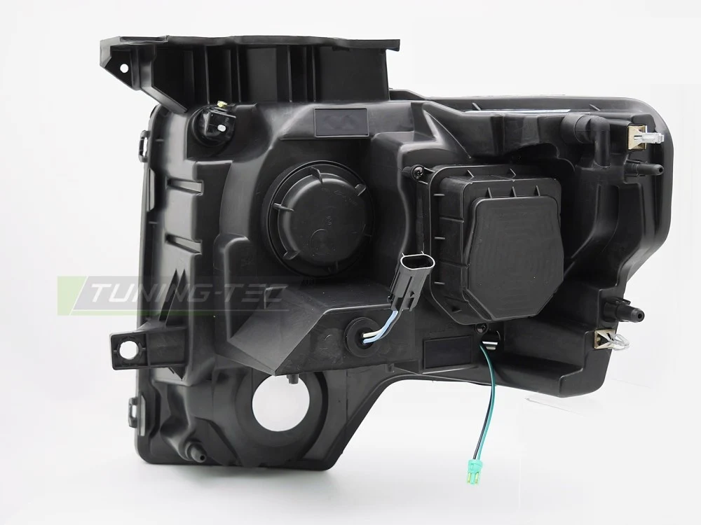 Frontlykter Ford F150 MK12 (2008–2014) Tube Light Svart - LPFOB2