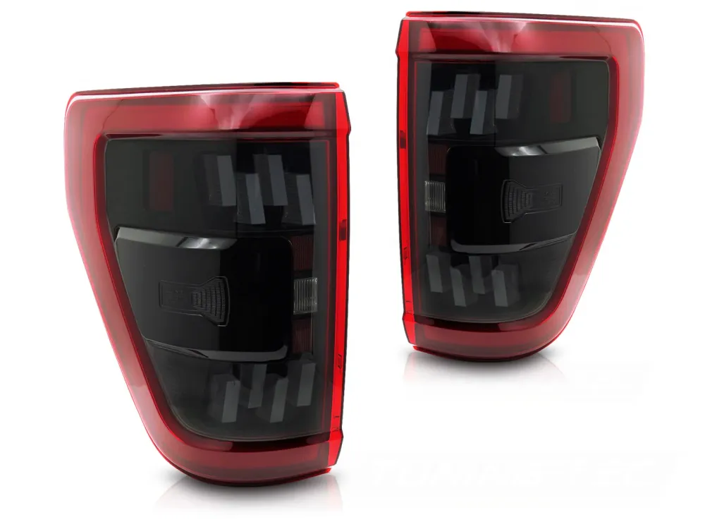Baklykter Ford F‑150 XIV 2020–2023 Led, rød, sekvensielle blink – LDFOA4