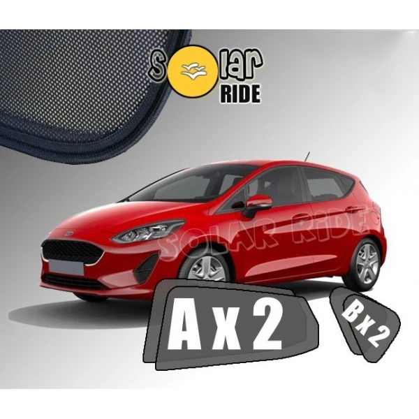Solskjerm Ford Fiesta Mk7 (2016-2023) (4 stk)