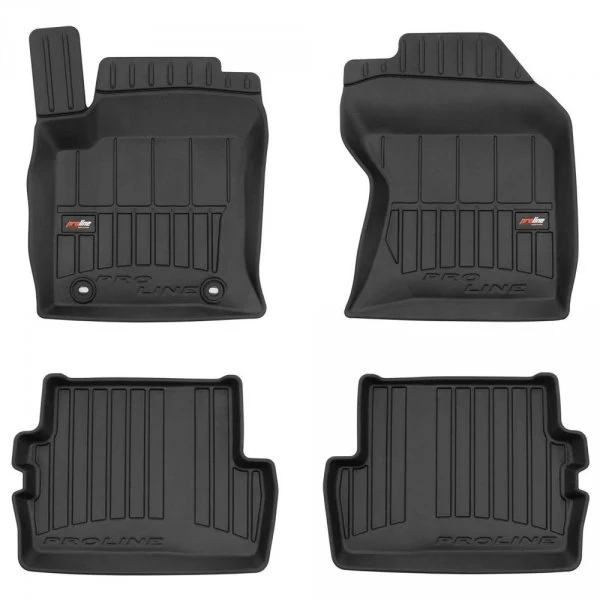 Gulvmatter Ford Focus I (1998-2004) – 3D Premium med sidekant | Frogum