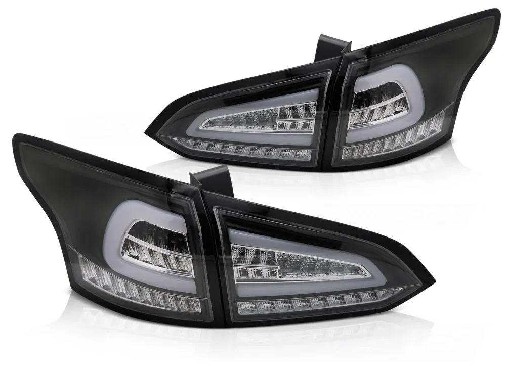 Baklykter Ford Focus MK3 Stasjonsvogn (2011–2018) LED Sekvensiell Svart - LDFO80