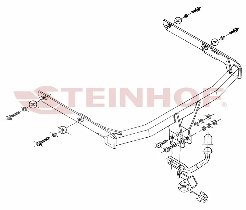 Tilhengerfeste Ford Fusion eksl. Model parking sensor (2002-2012) – fastmontert | Steinhof