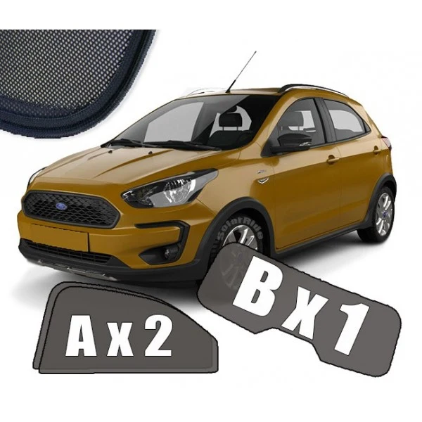 Solskjerm Ford Ka+ / Ka III (2016-2020) (3 stk)