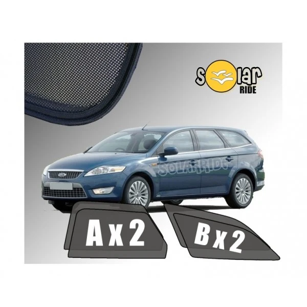 Solskjerm Ford Mondeo Stasjonsvogn IV (2007-2010) (4 stk)