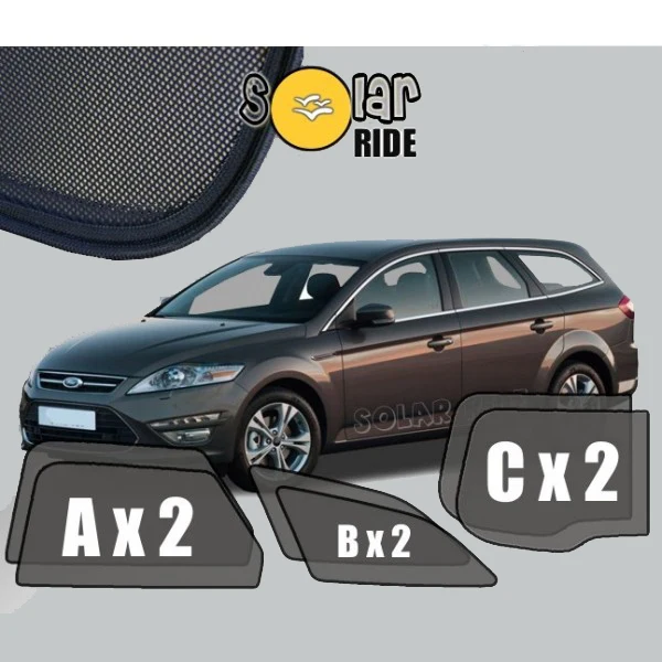 Solskjerm Ford Mondeo Stasjonsvogn IV (2010-2014) (6 stk)