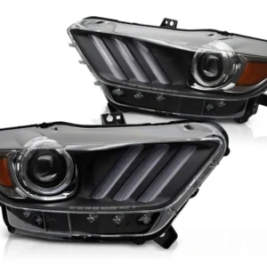 Frontlykter Ford Mustang (2014–2017) Xenon LED Svart - LPFOC8