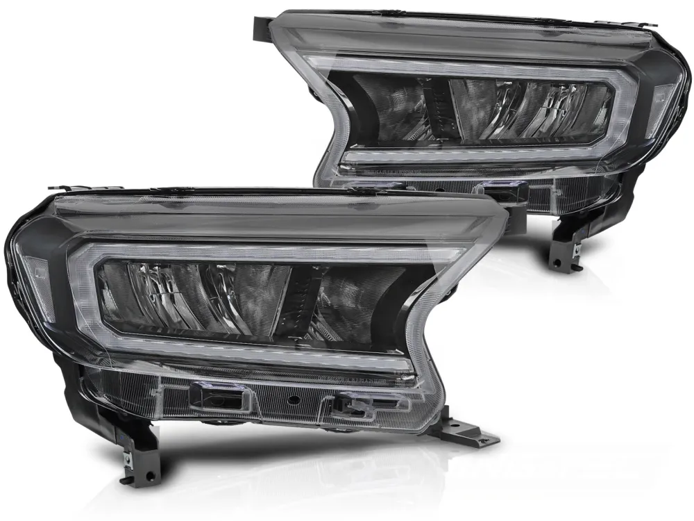 Frontlykter Ford Mustang (2018–2021) LED Svart - LPFO97
