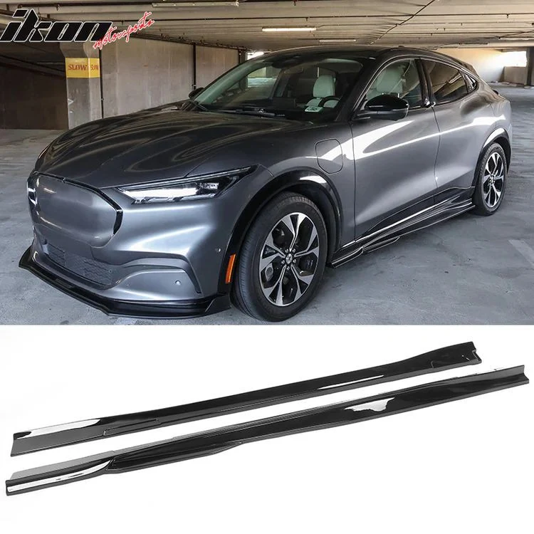 Sideskjørt Ford Mustang Mach‑E 2021–2023 - høyglans svart