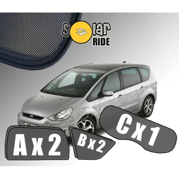 Solskjerm Ford S-Max I (2006-2014) (5 stk)