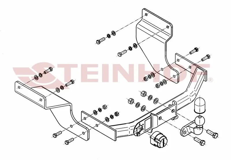 Tilhengerfeste Ford Transit Connect I (2009-2013) – fastmontert | Steinhof