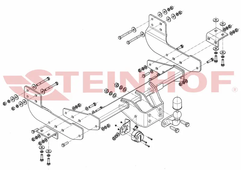 Tilhengerfeste Ford Transit (2013-) – fastmontert | Steinhof