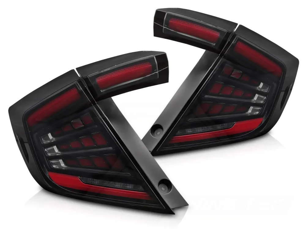 Baklykter Honda Civic X Hatchback (2016–2021) LED Smoke - LDHO12