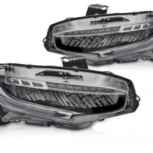 Frontlykter Honda Civic X (2016–2021) Full LED Svart - LPHO35
