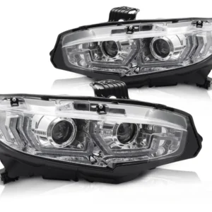 Frontlykter Honda Civic X (2016–2021) Krom DRL Sekvensiell - LPHO33