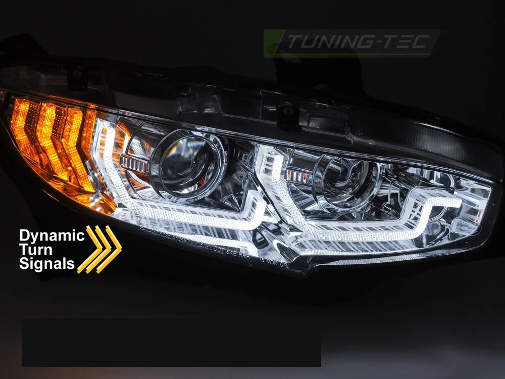 Frontlykter Honda Civic X (2016–2021) Krom DRL Sekvensiell - LPHO33