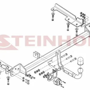 Tilhengerfeste Honda CR-V IV (2012-2018) – fastmontert | Steinhof