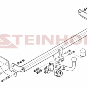 Tilhengerfeste Hyundai Accent 4D (2006-2010) – fastmontert | Steinhof