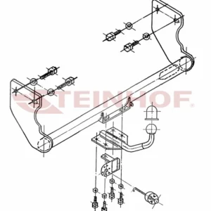 Tilhengerfeste Hyundai Atos 3/5D (1998-2008) – fastmontert | Steinhof