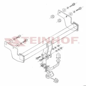 Tilhengerfeste Hyundai Getz (2002-2005) – fastmontert | Steinhof