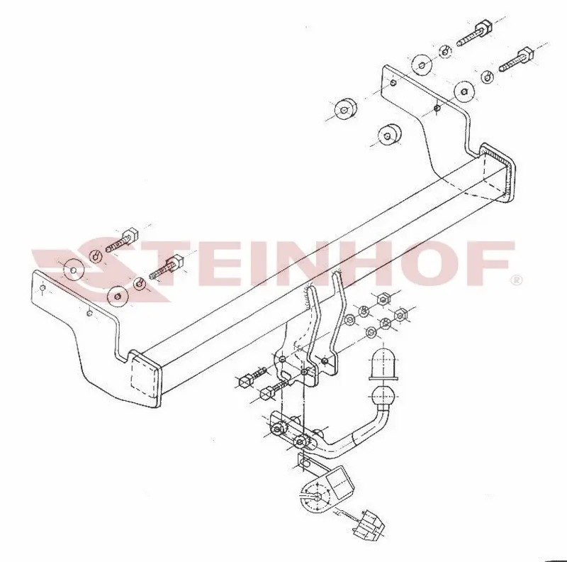 Tilhengerfeste Hyundai Getz (2002-2005) – fastmontert | Steinhof