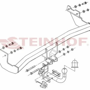 Tilhengerfeste Hyundai Getz 3/5D (2009-) – fastmontert | Steinhof