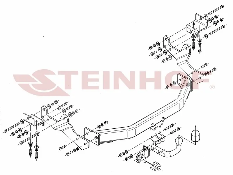 Tilhengerfeste Hyundai H1 – fastmontert | Steinhof