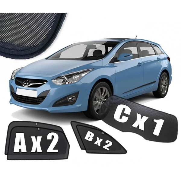 Solskjerm Hyundai i40 STV (2011-2019) (5 stk)
