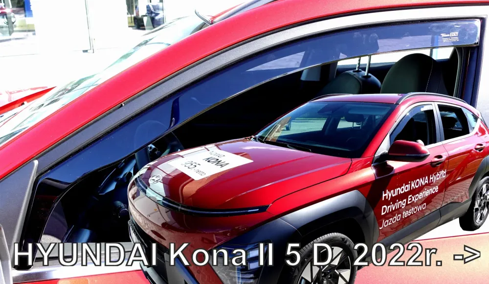 Vindavviser Hyundai Kona II / Kona Electric II – PMMA Plexiglass | Heko