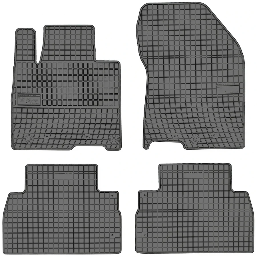 Gulvmatter Hyundai Santa Fe IV (2018-2024) – med sidekant på 1 cm | Frogum