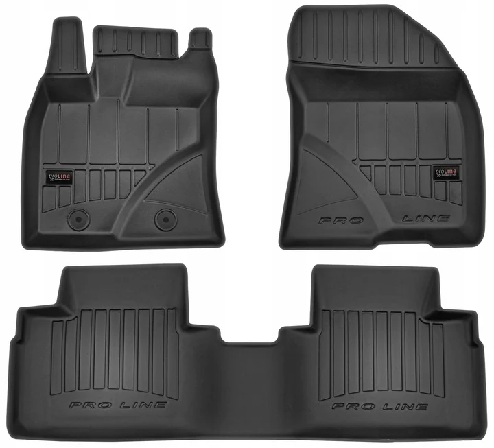 Gulvmatter Hyundai Tucson I (2004-2010) – 3D Premium med sidekant | Frogum