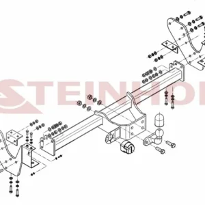 Tilhengerfeste Isuzu D-Max I Facelift (2008-2012) – fastmontert | Steinhof