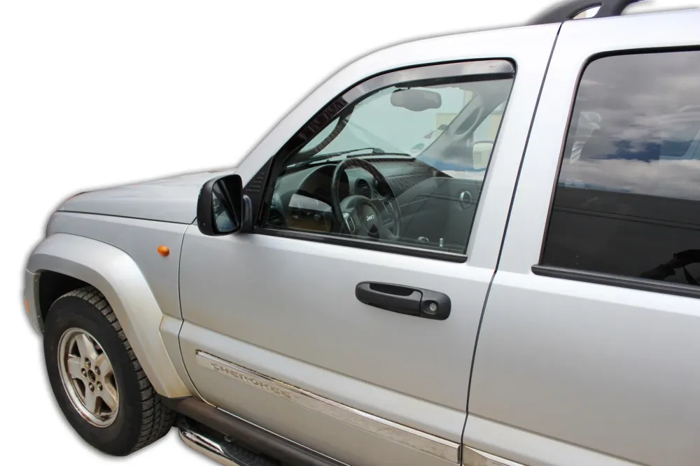 Vindavviser Jeep Cherokee III / Liberty / sett 2 stk. – PMMA Plexi | Heko